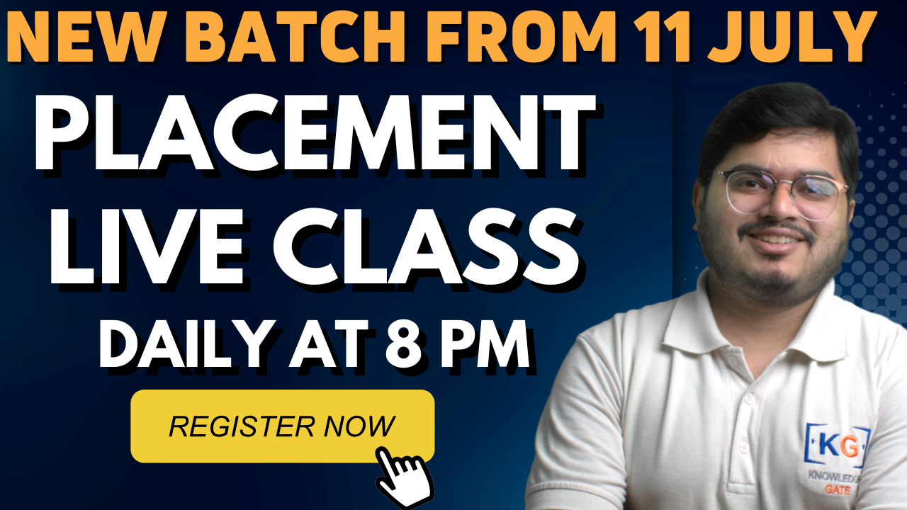 Placement Prep Live Class Daily at 8 PM thumbnail